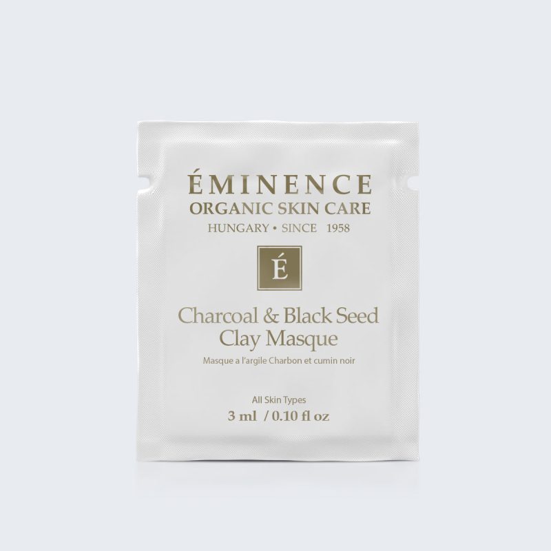 eminence charcoal black seed clay masque sample